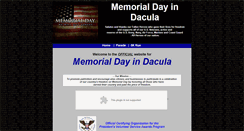 Desktop Screenshot of daculamemorialday.com