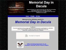 Tablet Screenshot of daculamemorialday.com